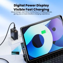 Bộ chuyển đổi USB C Toocki 100W OTG góc 90 độ, hỗ trợ màn hình kỹ thuật số, loại C sang loại C, tương thích với iPhone 16 15, La