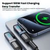 Bộ chuyển đổi USB C Toocki 100W OTG góc 90 độ, hỗ trợ màn hình kỹ thuật số, loại C sang loại C, tương thích với iPhone 16 15, La