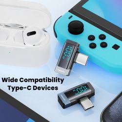 Bộ chuyển đổi USB C Toocki 100W OTG góc 90 độ, hỗ trợ màn hình kỹ thuật số, loại C sang loại C, tương thích với iPhone 16 15, La