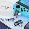 Bộ chuyển đổi USB C Toocki 100W OTG góc 90 độ, hỗ trợ màn hình kỹ thuật số, loại C sang loại C, tương thích với iPhone 16 15, La