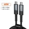 Toocki USB 4.0 Kabel Gen3 40bps 8K@60Hz Thunderbolt 3 240W Typ C auf Typ C Schnellladekabel für MacBook, PS5, iPhone 15 und Swit