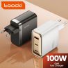 Toocki 100W GaN-Ladegerät USB Typ C PD3.0 QC4.0 PPS SFC2.0 Schnellladen für iPhone 17, 16, 15 Pro Max, Samsung S25, MacBook und 