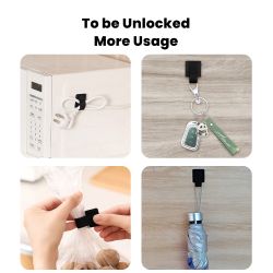 Toocki 5/10/20 chiếc Bộ cuộn cáp tổ chức có keo dính cho tai nghe, chuột, bàn phím, cáp sạc, dây buộc cáp tái sử dụng có móc