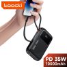 Toocki 35W PowerBank 10000mAh QC PD 3.0 PPS 25W Szybkie ładowanie Wbudowany kabel Power Bank do iPhone'a 16 15 14 Samsunga Xiaom