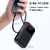 Toocki 35W PowerBank 10000mAh QC PD 3.0 PPS 25W Szybkie ładowanie Wbudowany kabel Power Bank do iPhone'a 16 15 14 Samsunga Xiaom