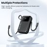 Toocki 35W PowerBank 10000mAh QC PD 3.0 PPS 25W Szybkie ładowanie Wbudowany kabel Power Bank do iPhone'a 16 15 14 Samsunga Xiaom
