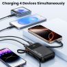 Toocki 35W PowerBank 10000mAh QC PD 3.0 PPS 25W Szybkie ładowanie Wbudowany kabel Power Bank do iPhone'a 16 15 14 Samsunga Xiaom