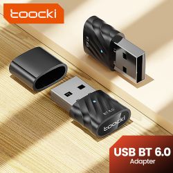 Bộ chuyển đổi Bluetooth Toocki, USB Bluetooth 6.0 cho PC Laptop Windows 11/8.1/7, Chuột, Bàn phím, Bộ thu và phát âm thanh Bluet