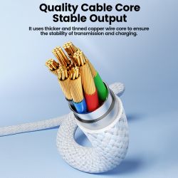 toocki 6A USB C Cable for Huawei P60 P50 Mate40 Honor Xiaomi Samsung Realme POCO X3 100W Fast Charging Type C Cable Data Wire