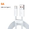 toocki 6A USB C Cable for Huawei P60 P50 Mate40 Honor Xiaomi Samsung Realme POCO X3 100W Fast Charging Type C Cable Data Wire