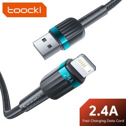 Toocki USB-Kabel für iPhone 14, 13, 12, 11 Pro Max, XR, XS, 2,4 A Schnellladekabel, Lightning-Kabel für iPhone und iPad, Schnell
