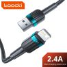 Toocki USB-Kabel für iPhone 14, 13, 12, 11 Pro Max, XR, XS, 2,4 A Schnellladekabel, Lightning-Kabel für iPhone und iPad, Schnell