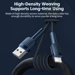 Toocki USB-Kabel für iPhone 14, 13, 12, 11 Pro Max, XR, XS, 2,4 A Schnellladekabel, Lightning-Kabel für iPhone und iPad, Schnell