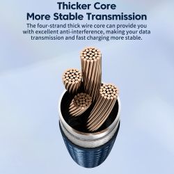 Toocki USB-Kabel für iPhone 14, 13, 12, 11 Pro Max, XR, XS, 2,4 A Schnellladekabel, Lightning-Kabel für iPhone und iPad, Schnell