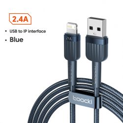 Toocki USB-Kabel für iPhone 14, 13, 12, 11 Pro Max, XR, XS, 2,4 A Schnellladekabel, Lightning-Kabel für iPhone und iPad, Schnell