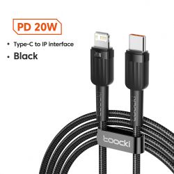 Toocki USB-Kabel für iPhone 14, 13, 12, 11 Pro Max, XR, XS, 2,4 A Schnellladekabel, Lightning-Kabel für iPhone und iPad, Schnell