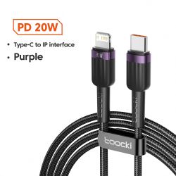 Toocki USB-Kabel für iPhone 14, 13, 12, 11 Pro Max, XR, XS, 2,4 A Schnellladekabel, Lightning-Kabel für iPhone und iPad, Schnell
