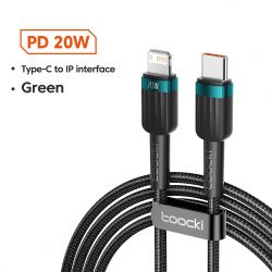 Toocki USB-Kabel für iPhone 14, 13, 12, 11 Pro Max, XR, XS, 2,4 A Schnellladekabel, Lightning-Kabel für iPhone und iPad, Schnell