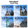 อะแดปเตอร์แปลงไฟสำหรับเดินทาง Toocki Universal Travel Adapter GaN 30W พร้อมพอร์ต USB-C 2 ช่อง และพอร์ต USB 1 ช่อง อะแดปเตอร์แปลง